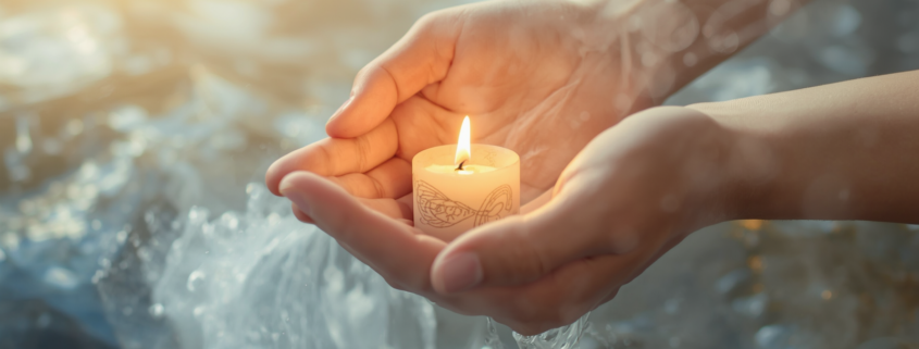 Soft, peaceful image representing grief and bereavement support